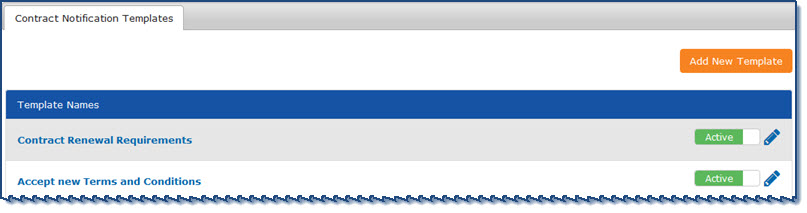 Contract Notification Templates
